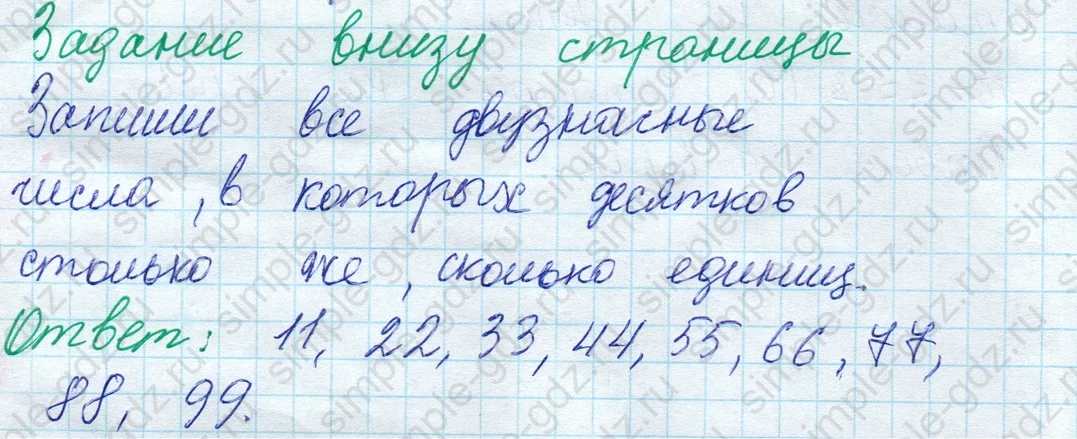 matematika class-2 Математика 2 класс учебник Моро, Бантова 1, 2 часть - 1 Часть страница 11 ответ Задание внизу страницы