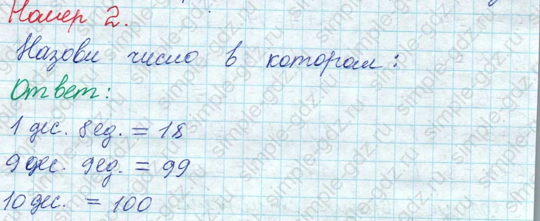 matematika class-2 Математика 2 класс учебник Моро, Бантова 1, 2 часть - 1 Часть страница 7 ответ Номер 2