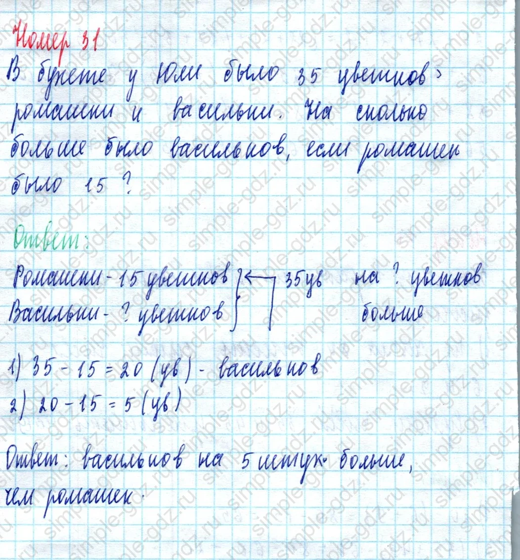 matematika class-2 Математика 2 класс учебник Моро, Бантова 1, 2 часть - 2 Часть страница 68 ответ Номер 31
