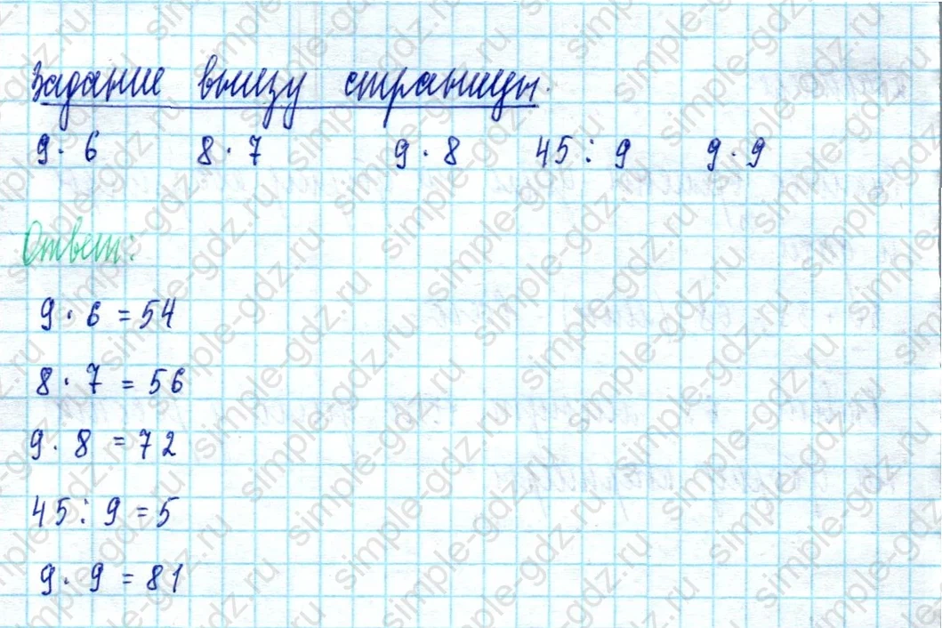 matematika class-2 Математика 2 класс учебник Моро, Бантова 1, 2 часть - 2 Часть страница 90 ответ Задание внизу страницы