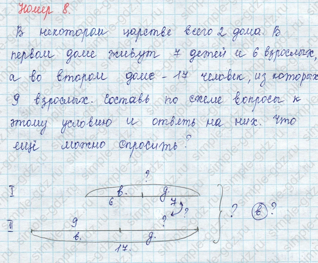 matematika class-2 Математика 2 класс учебник Петерсон 1, 2 и 3 часть - 1 Часть страница 13 ответ Номер 8