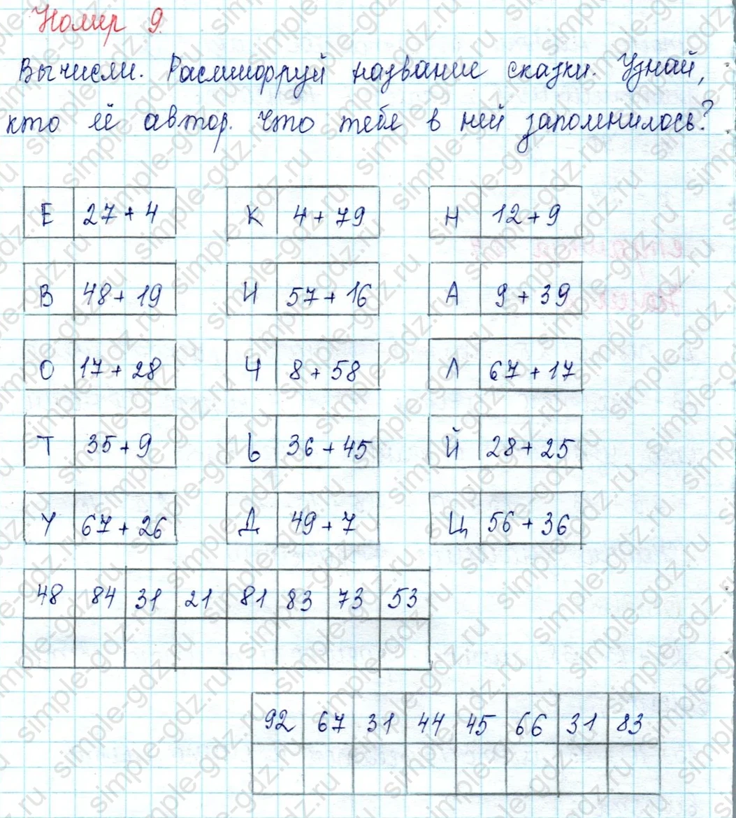 matematika class-2 Математика 2 класс учебник Петерсон 1, 2 и 3 часть - 1 Часть страница 24 ответ Номер 9