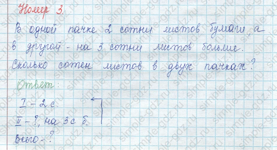 matematika class-2 Математика 2 класс учебник Петерсон 1, 2 и 3 часть - 1 Часть страница 34 ответ Номер 3