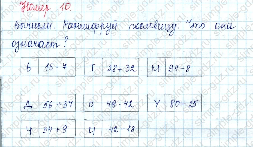 matematika class-2 Математика 2 класс учебник Петерсон 1, 2 и 3 часть - 1 Часть страница 71 ответ Номер 10