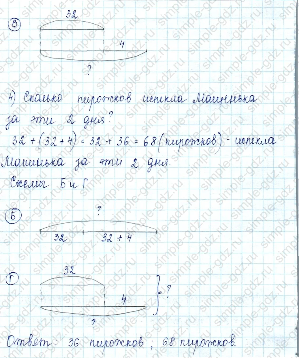 matematika class-2 Математика 2 класс учебник Петерсон 1, 2 и 3 часть - 1 Часть страница 73 ответ Номер 7