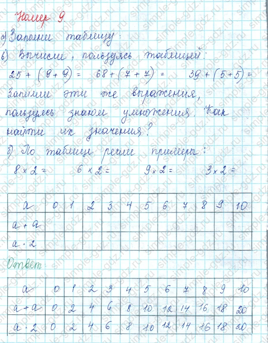 matematika class-2 Математика 2 класс учебник Петерсон 1, 2 и 3 часть - 2 Часть страница 71 ответ 9