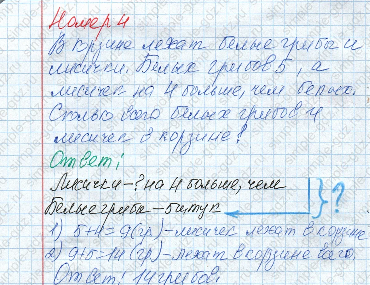 matematika class-2 Проверочные работы по математике 2 класс Волкова - 1 Часть страница 11 ответ Номер 4