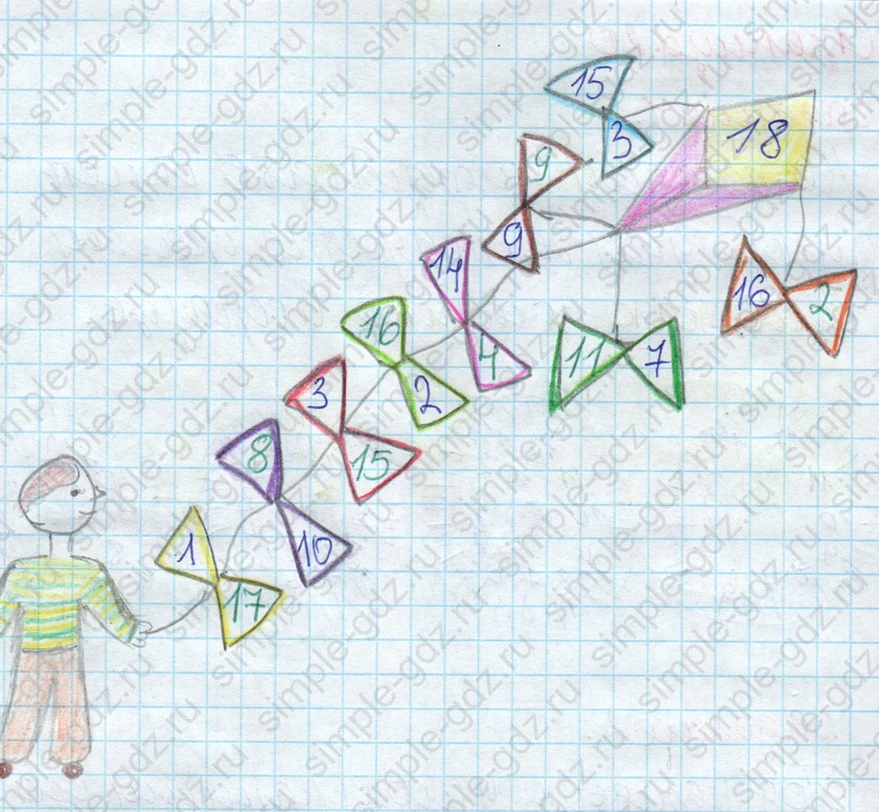 matematika class-2 Математика 2 класс рабочая тетрадь Дорофеев, Миракова часть 1 и 2 - 1 Часть страница 19 ответ 5