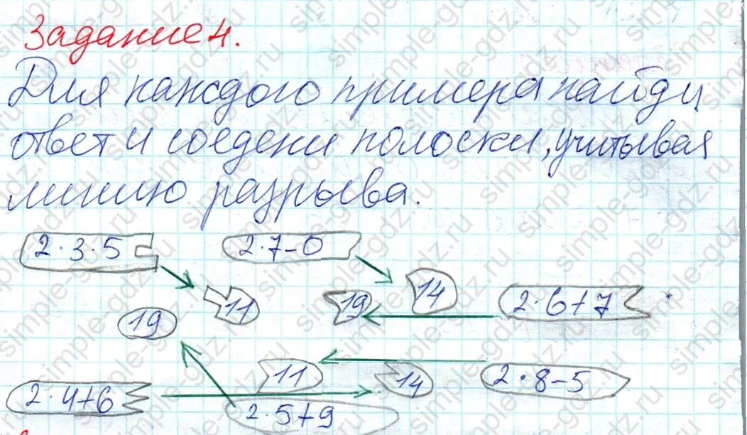 matematika class-2 Математика 2 класс рабочая тетрадь Дорофеев, Миракова часть 1 и 2 - 1 Часть страница 30 ответ 4