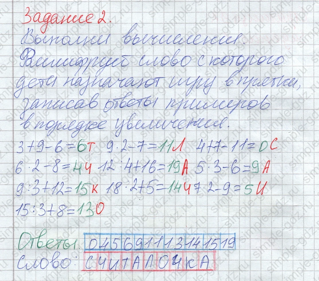 matematika class-2 Математика 2 класс рабочая тетрадь Дорофеев, Миракова часть 1 и 2 - 1 Часть страница 92 ответ Задание 2