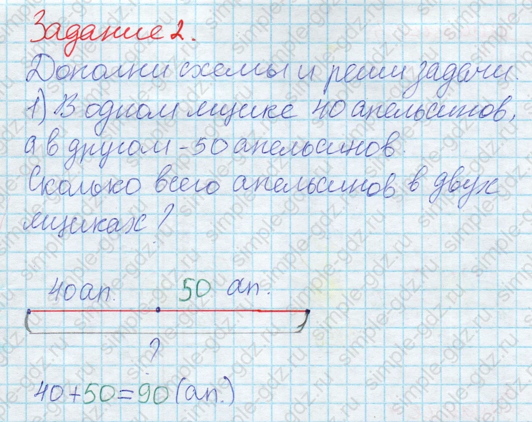 matematika class-2 Математика 2 класс рабочая тетрадь Дорофеев, Миракова часть 1 и 2 - 2 Часть страница 6 ответ 2