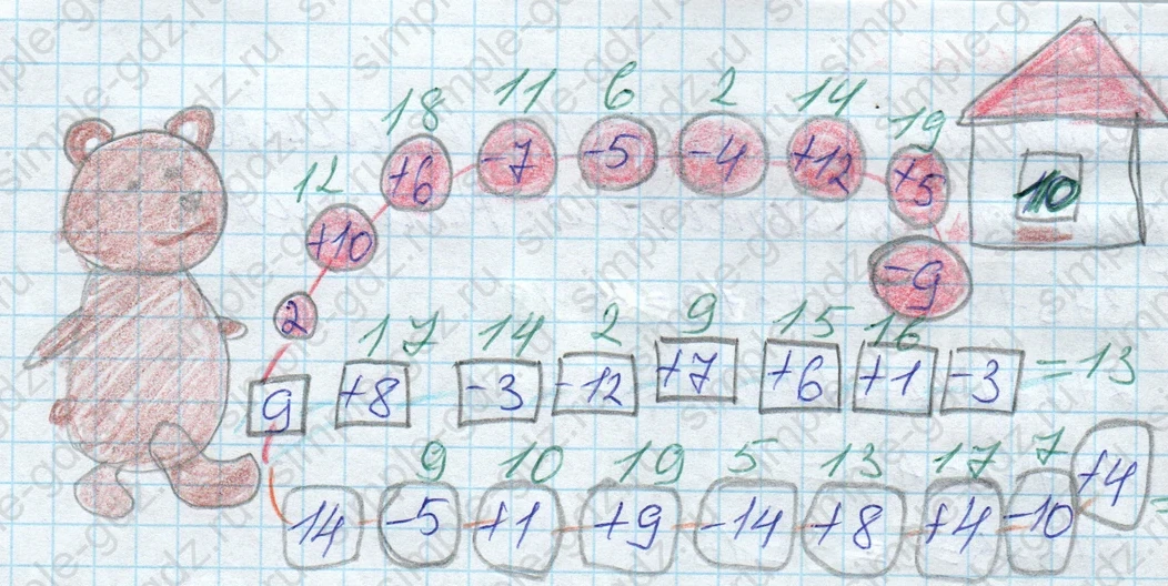 matematika class-2 Математика 2 класс рабочая тетрадь Дорофеев, Миракова часть 1 и 2 - 1 Часть страница 23 ответ 6