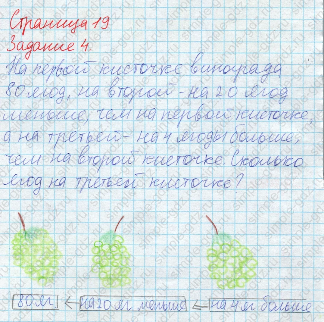 matematika class-2 Математика 2 класс учебник Дорофеев, Миракова часть 1, 2 - 2 Часть страница 19 ответ 4