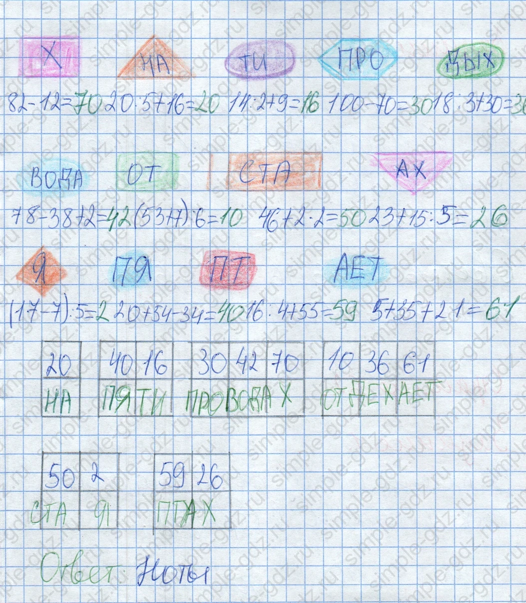 matematika class-2 Математика 2 класс учебник Дорофеев, Миракова часть 1, 2 - 2 Часть страница 61 ответ Задание 5. Прочитай загадку.