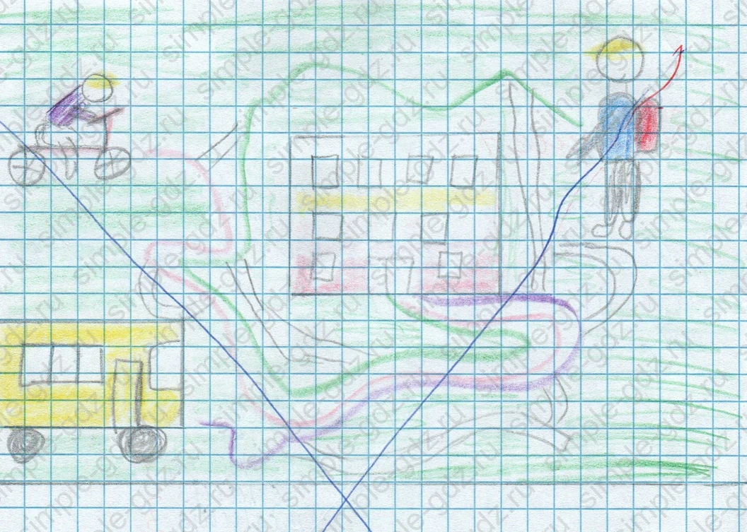 matematika class-2 Математика 2 класс учебник Дорофеев, Миракова часть 1, 2 - 2 Часть страница 88 ответ Задание 4. Проведи 3 дорожки