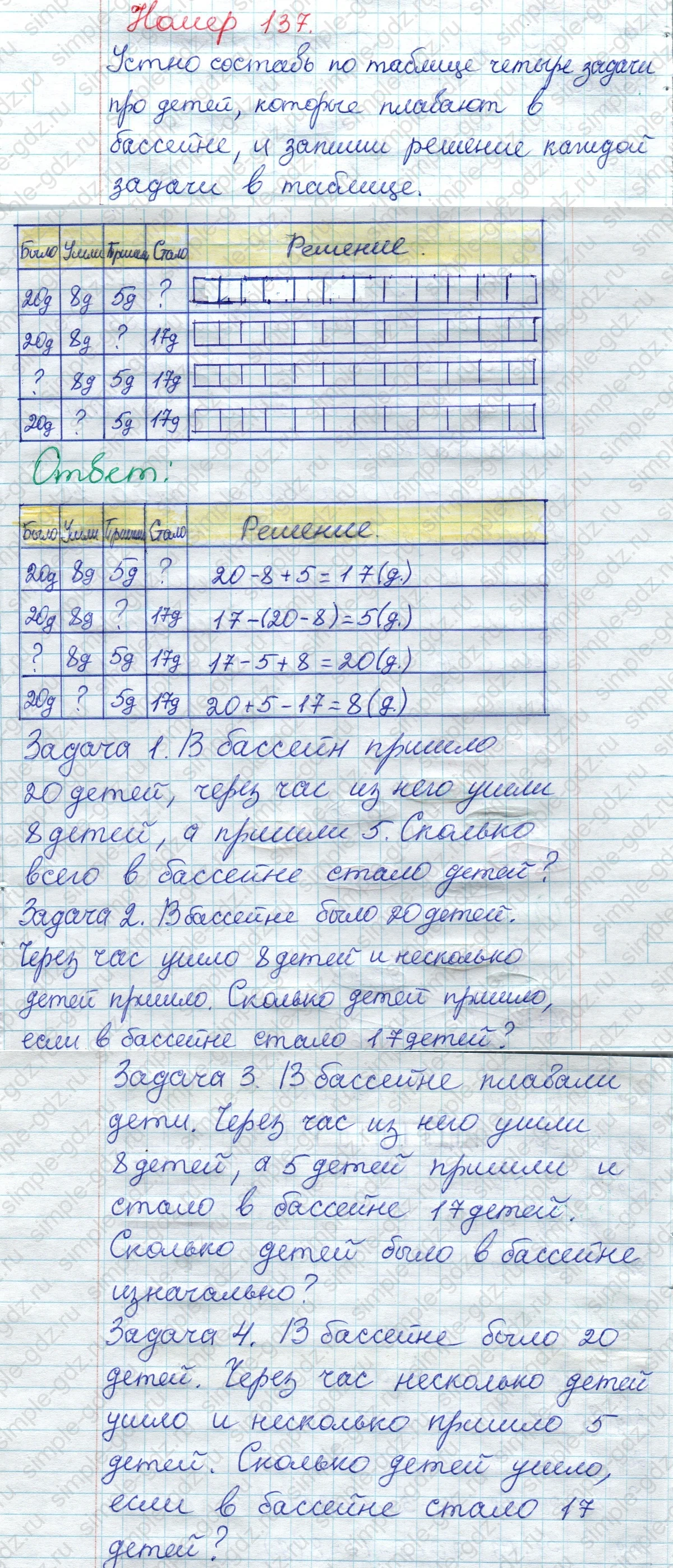 matematika class-2 Математика 2 класс рабочая тетрадь Моро, Волкова 1, 2 часть - 1 Часть страница 74 Ответ Номер 137 2023