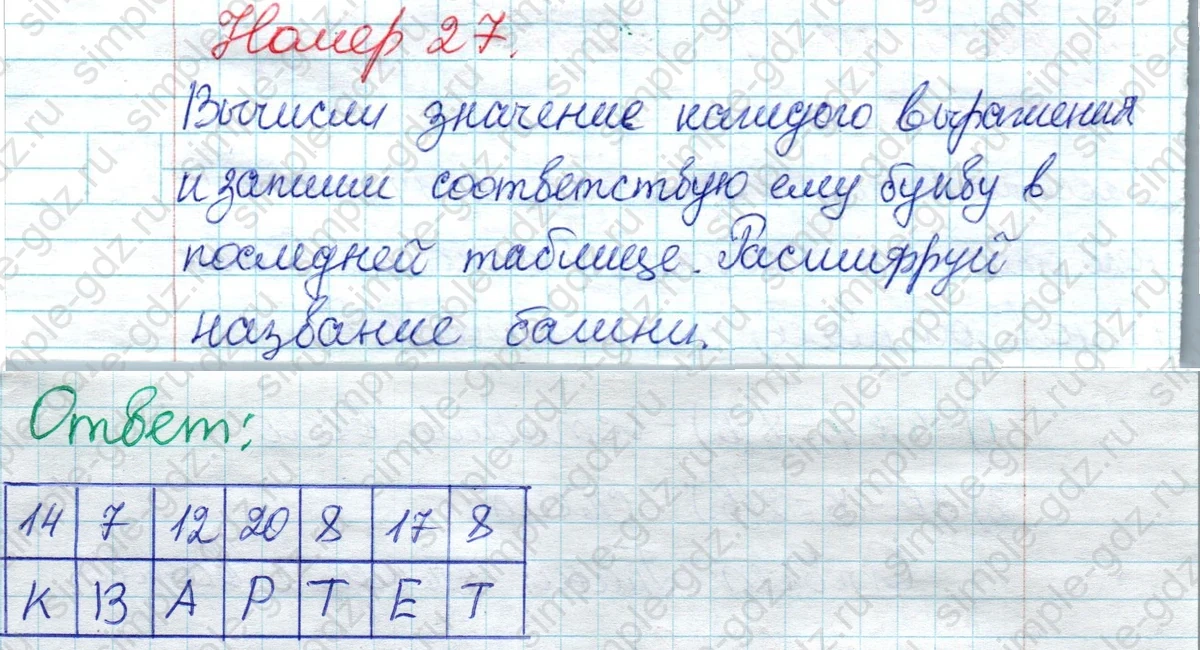 matematika class-2 Математика 2 класс рабочая тетрадь Моро, Волкова 1, 2 часть - 2 Часть страница 11 Ответ Номер 27 2020