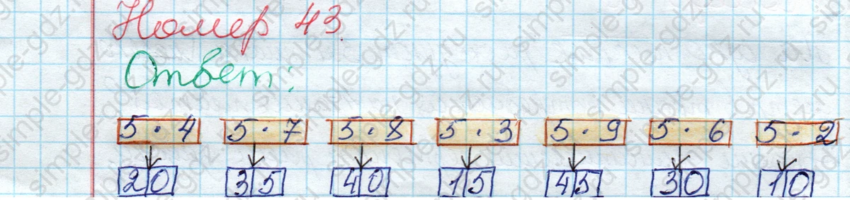 matematika class-2 Математика 2 класс рабочая тетрадь Моро, Волкова 1, 2 часть - 2 Часть страница 65 Ответ Номер 43 2023