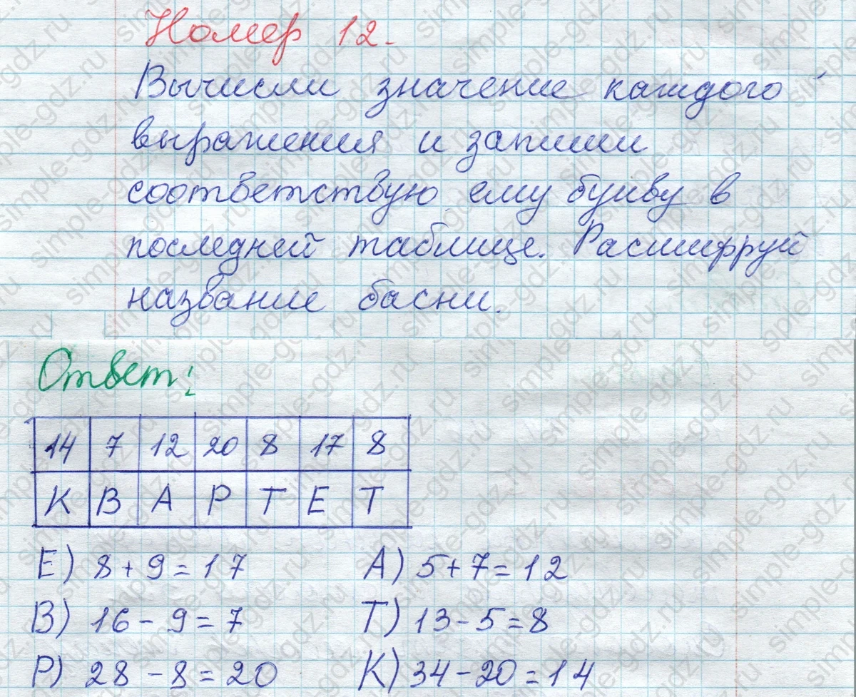 matematika class-2 Математика 2 класс рабочая тетрадь Моро, Волкова 1, 2 часть - 2 Часть страница 6 Ответ Номер 12 2023