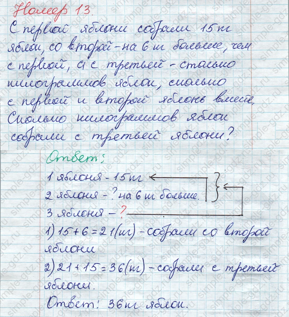 matematika class-2 Математика 2 класс рабочая тетрадь Моро, Волкова 1, 2 часть - 2 Часть страница 80 Ответ Номер 13 2023
