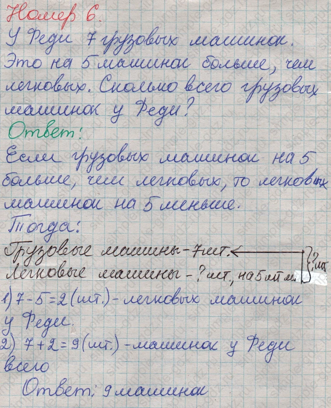 matematika class-2 Математика 2 класс учебник Дорофеев, Миракова часть 1, 2 - 1 Часть страница 33 ответ Номер 6