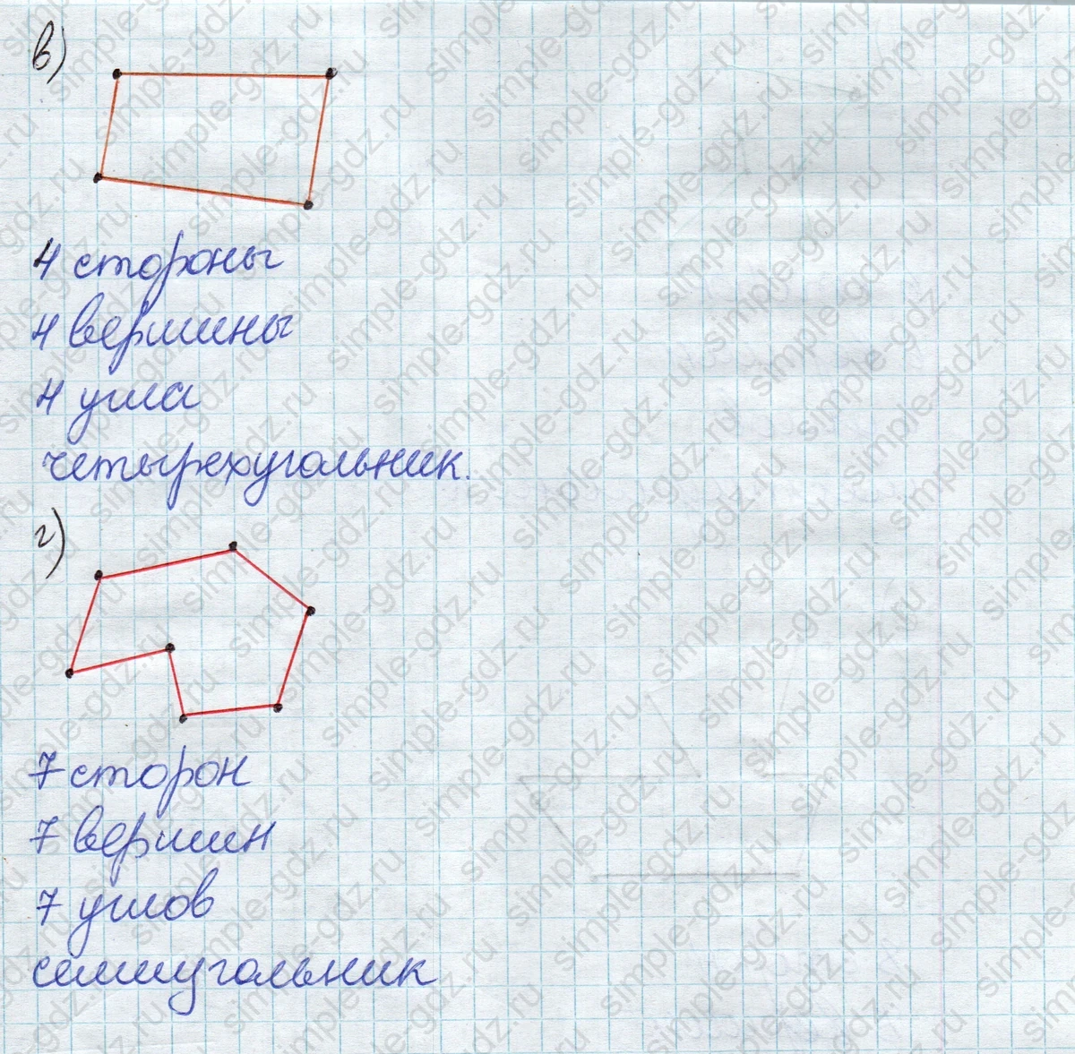 matematika class-2 Математика 2 класс учебник Дорофеев, Миракова часть 1, 2 - 1 Часть страница 44 ответ Номер 1 (Многоугольник)
