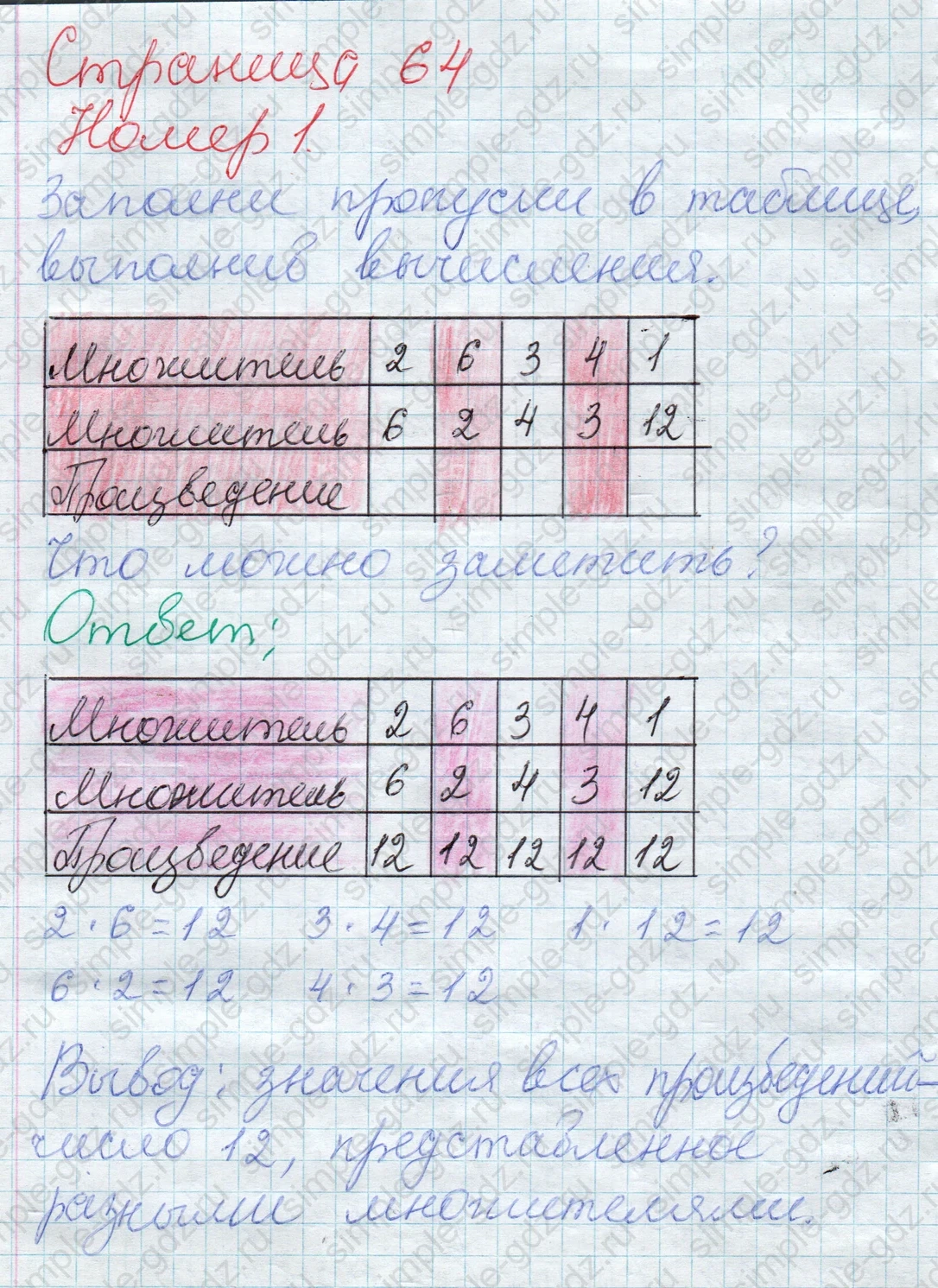 matematika class-2 Математика 2 класс учебник Дорофеев, Миракова часть 1, 2 - 1 Часть страница 64 ответ Номер 1