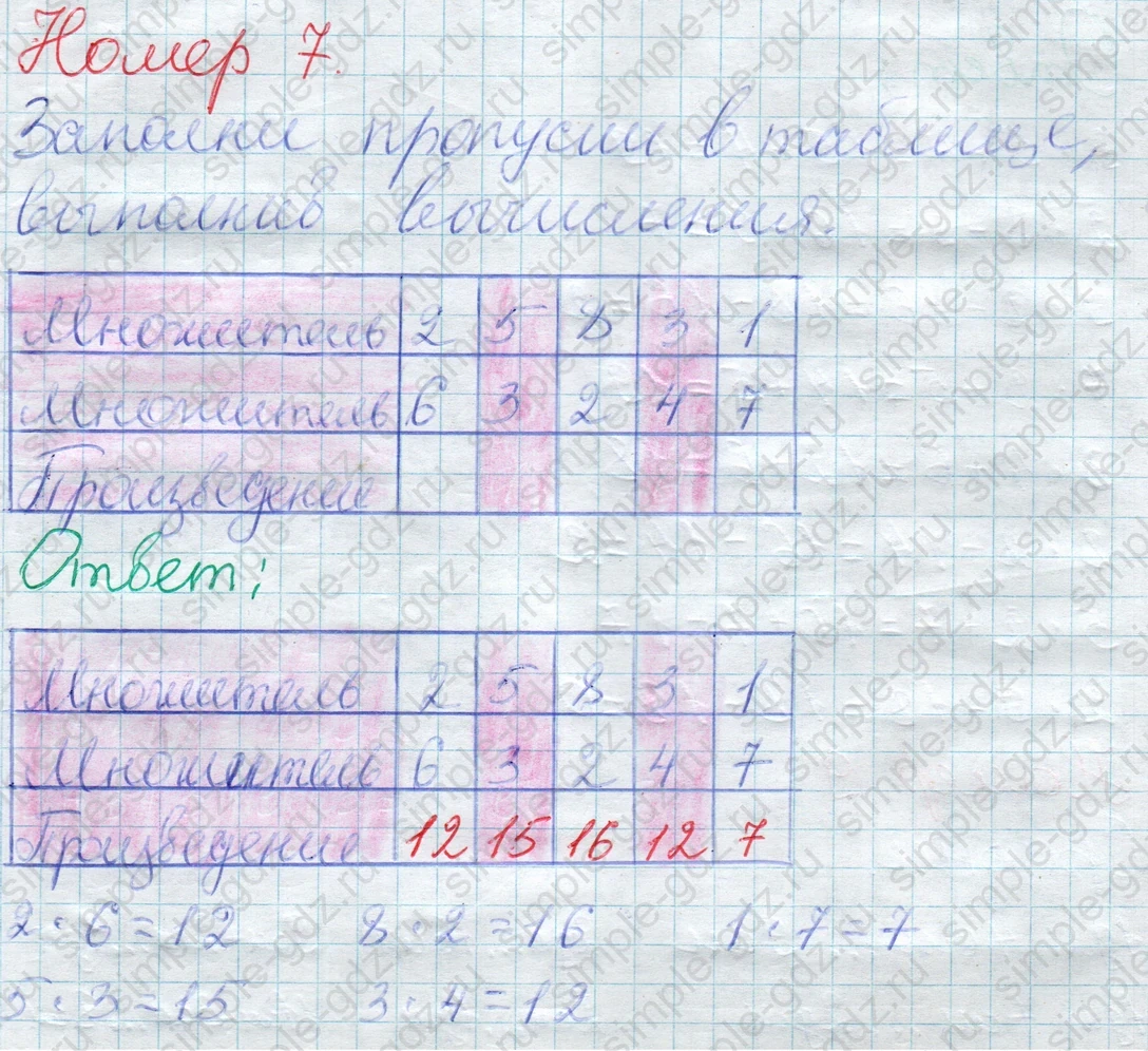 matematika class-2 Математика 2 класс учебник Дорофеев, Миракова часть 1, 2 - 1 Часть страница 74 ответ Номер 7