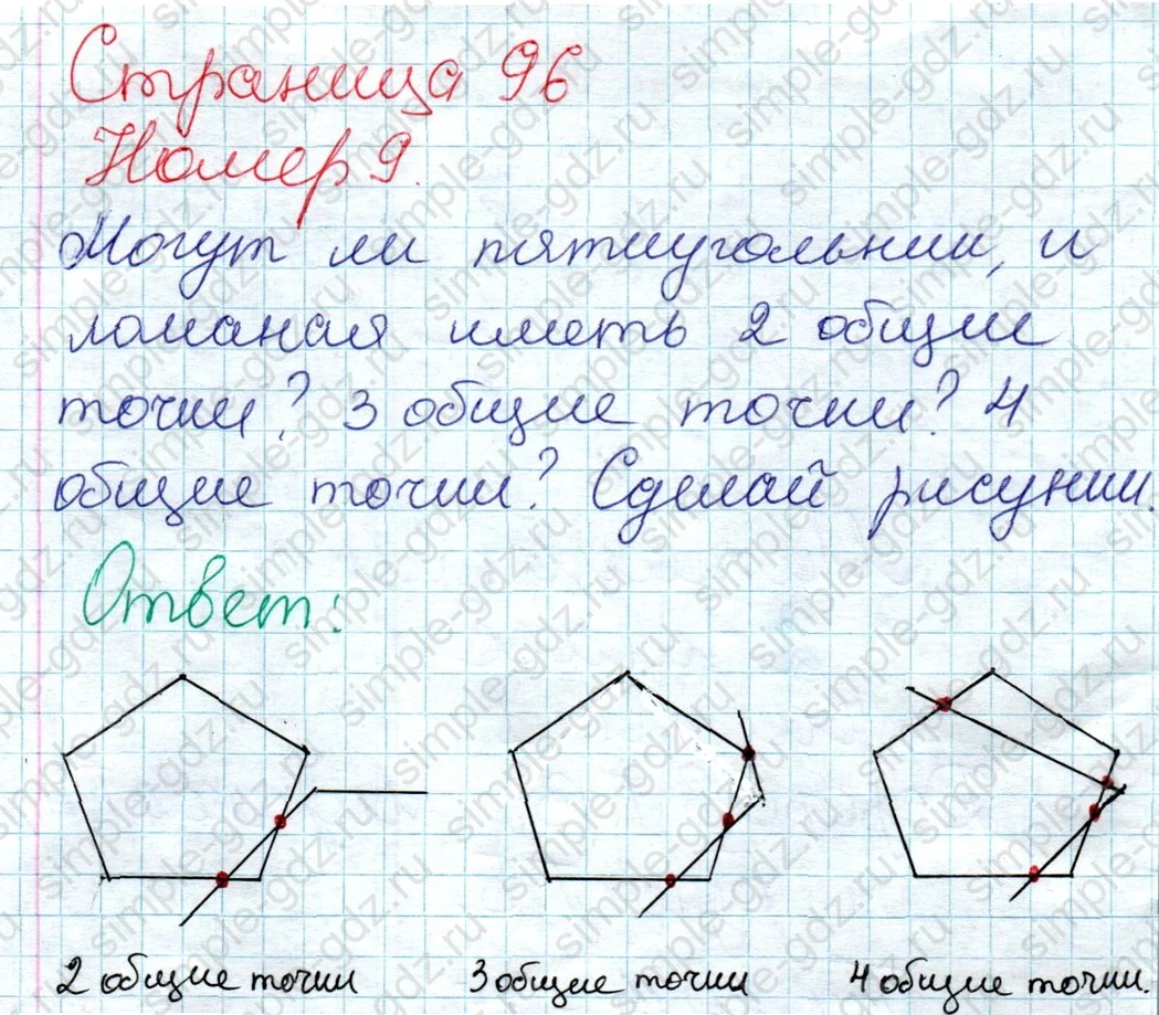 matematika class-2 Математика 2 класс учебник Дорофеев, Миракова часть 1, 2 - 1 Часть страница 96 ответ Номер 9