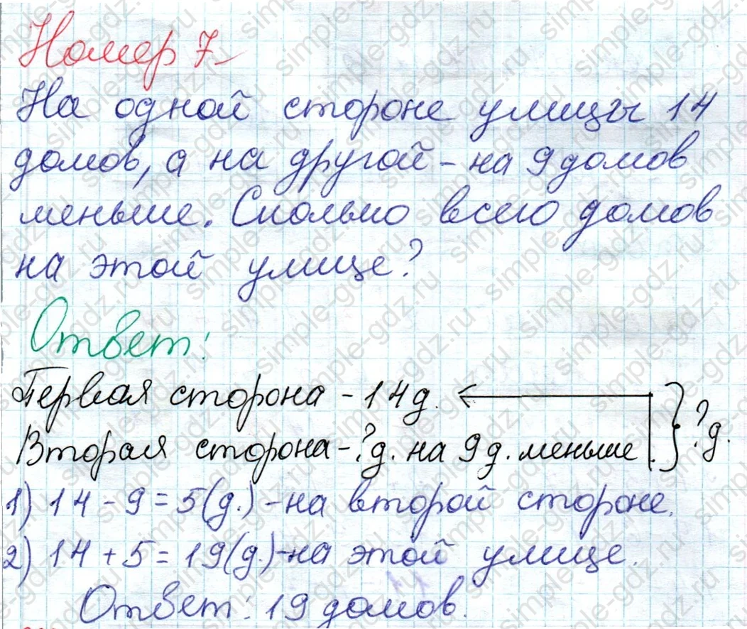 matematika class-2 Математика 2 класс учебник Дорофеев, Миракова часть 1, 2 - 1 Часть страница 98 ответ Номер 7