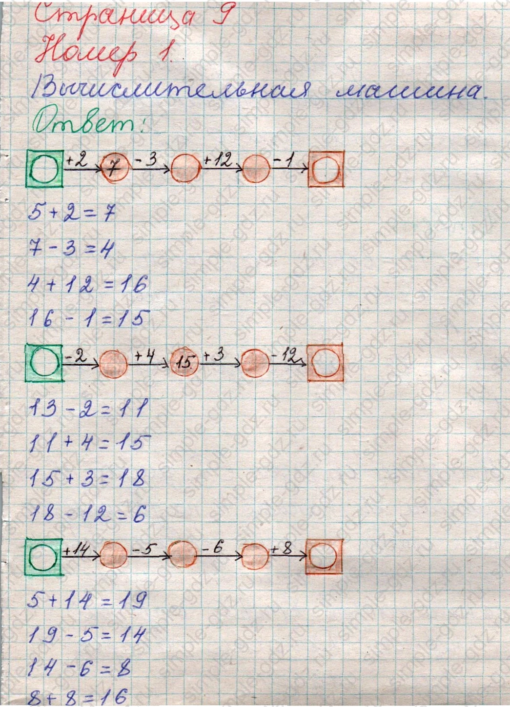matematika class-2 Математика 2 класс учебник Дорофеев, Миракова часть 1, 2 - 1 Часть страница 9 ответ Номер 1
