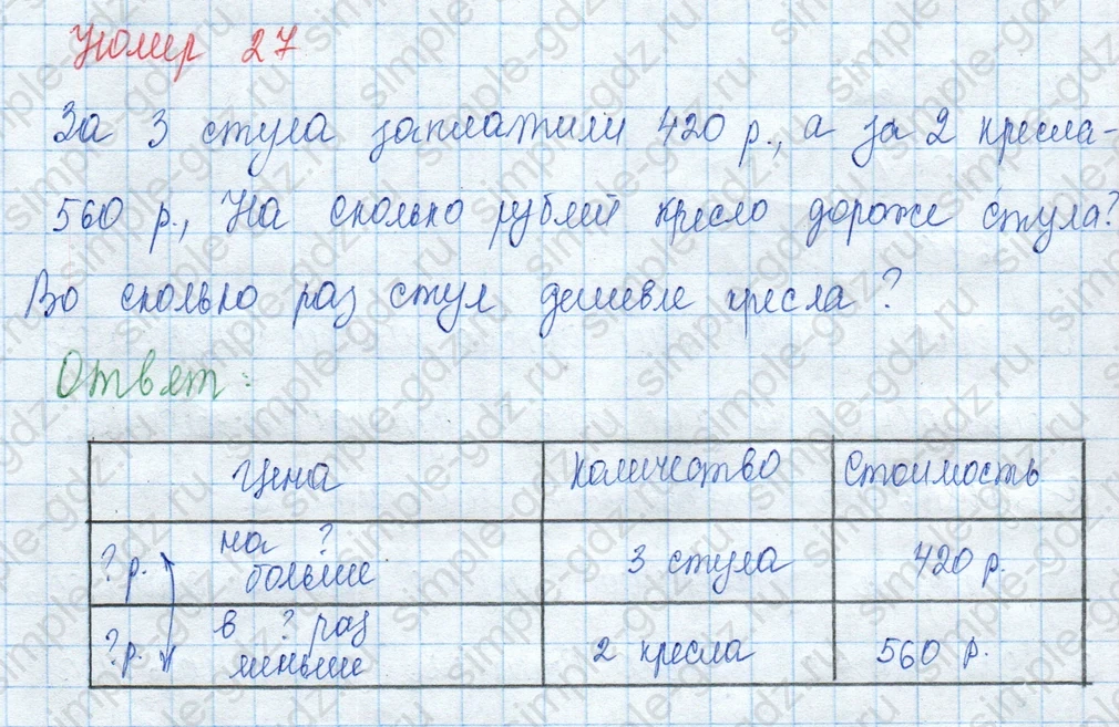 matematika class-3 Математика 3 класс учебник Моро, Бантова 1, 2 часть - 2 Часть страница 102 ответ 27