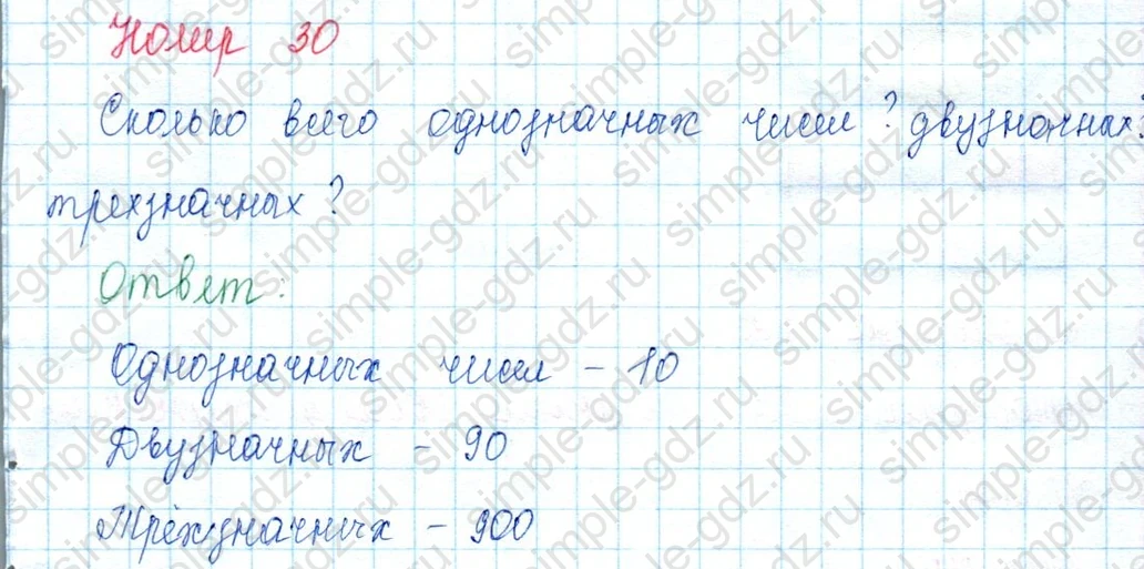 matematika class-3 Математика 3 класс учебник Моро, Бантова 1, 2 часть - 2 Часть страница 61 ответ Номер 30