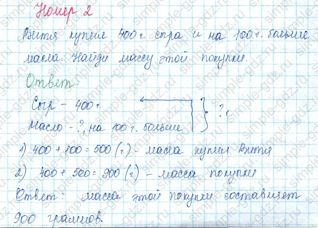 matematika class-3 Математика 3 класс учебник Моро, Бантова 1, 2 часть - 2 Часть страница 66 ответ Номер 2