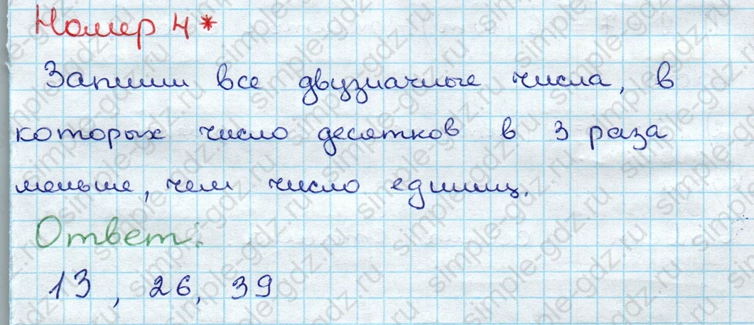 matematika class-3 Проверочные работы по математике 3 класс Волкова - 1 Часть страница 31 ответ Номер 4*