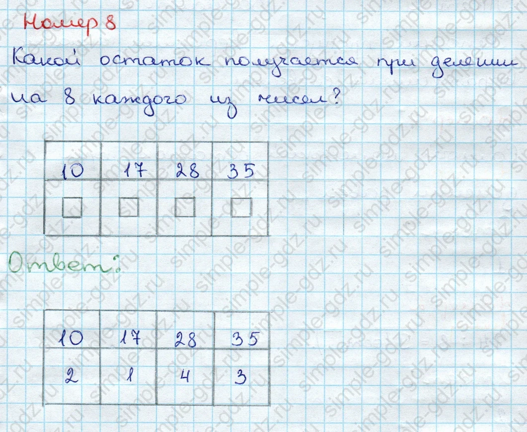 matematika class-3 Проверочные работы по математике 3 класс Волкова - 1 Часть страница 60 ответ Номер 8