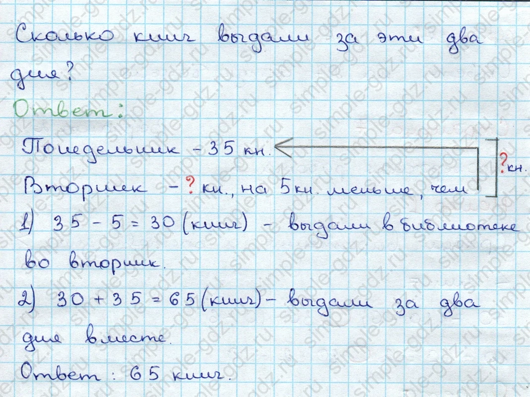 matematika class-3 Проверочные работы по математике 3 класс Волкова - 1 Часть страница 7 ответ Номер 2