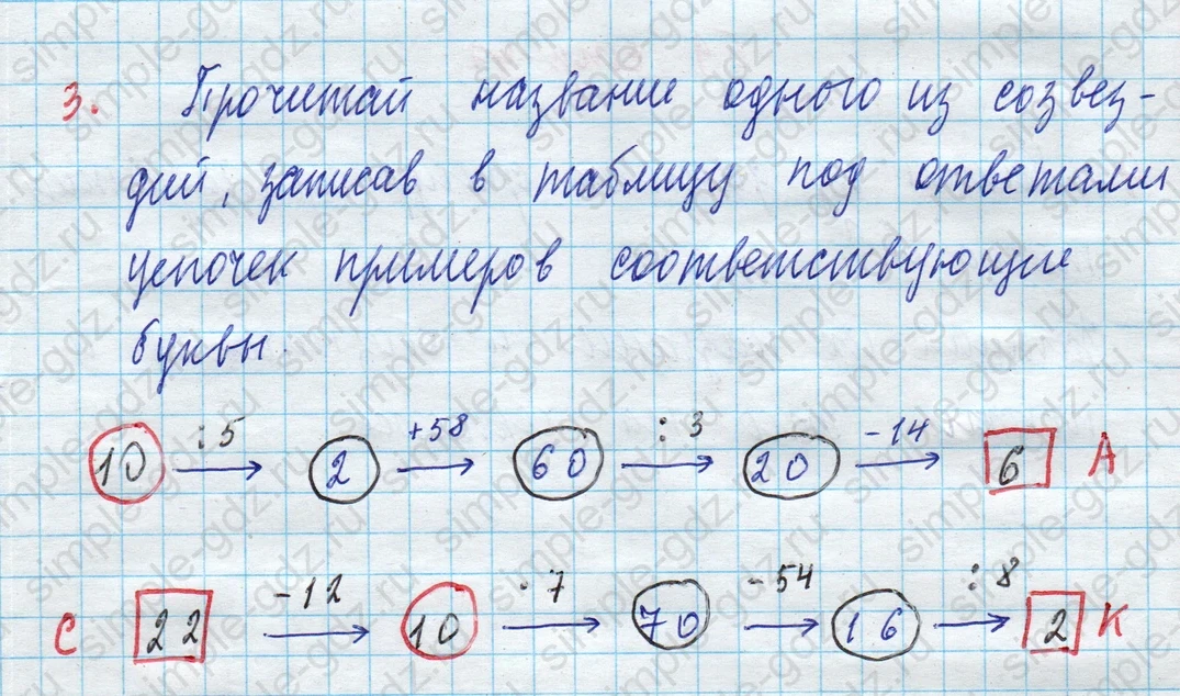 matematika class-3 Математика 3 класс рабочая тетрадь Дорофеев, Миракова часть 1 и 2 - 1 Часть страница 58 ответ 3