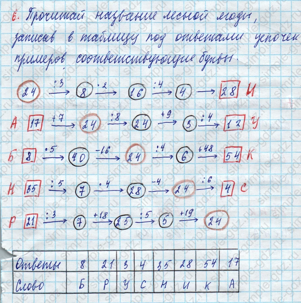 matematika class-3 Математика 3 класс рабочая тетрадь Дорофеев, Миракова часть 1 и 2 - 1 Часть страница 79 ответ 6