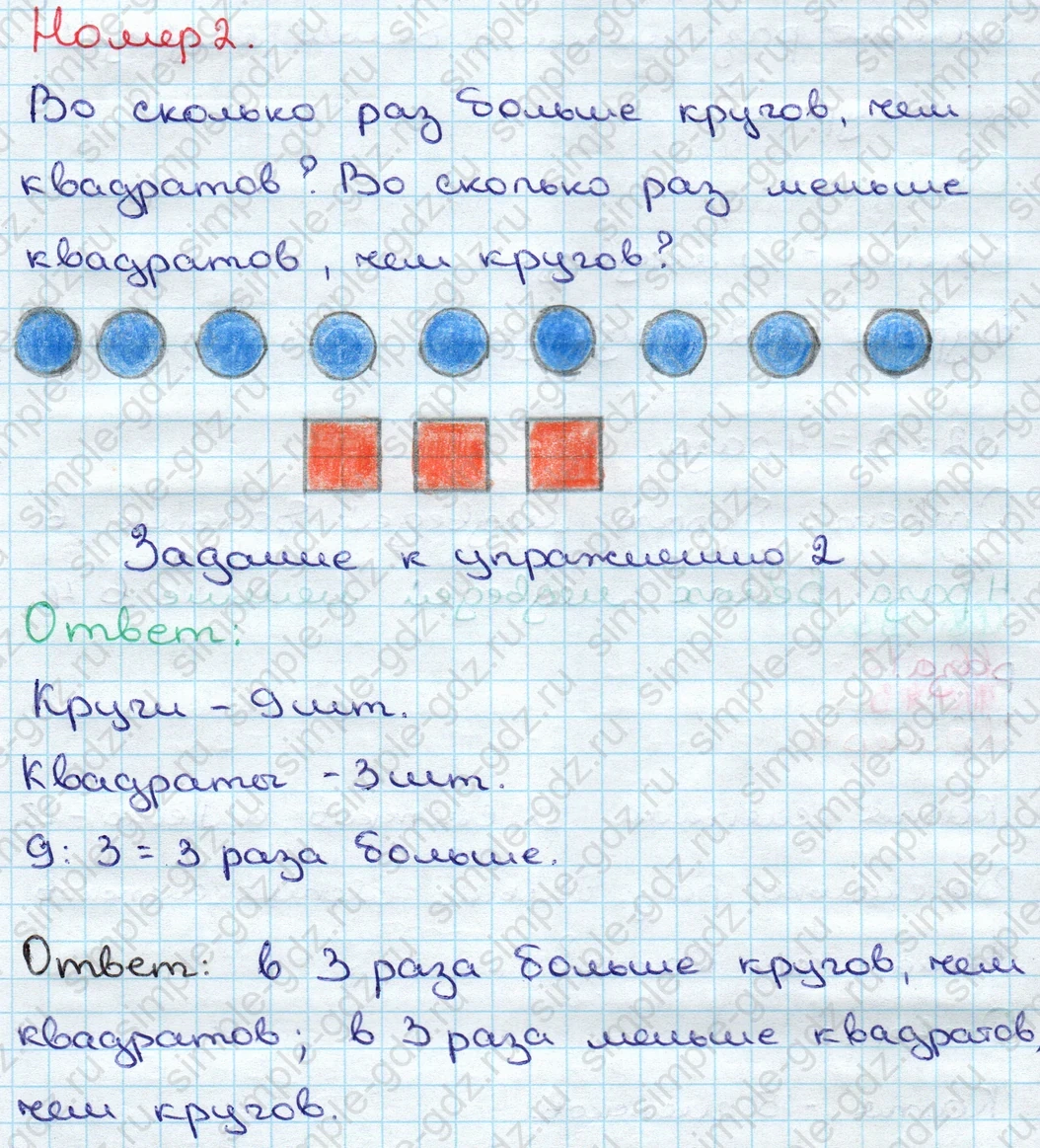 matematika class-3 Математика 3 класс учебник Дорофеев, Миракова часть 1, 2 - 1 Часть страница 118 ответ Номер 2; Задание к упражнению 2