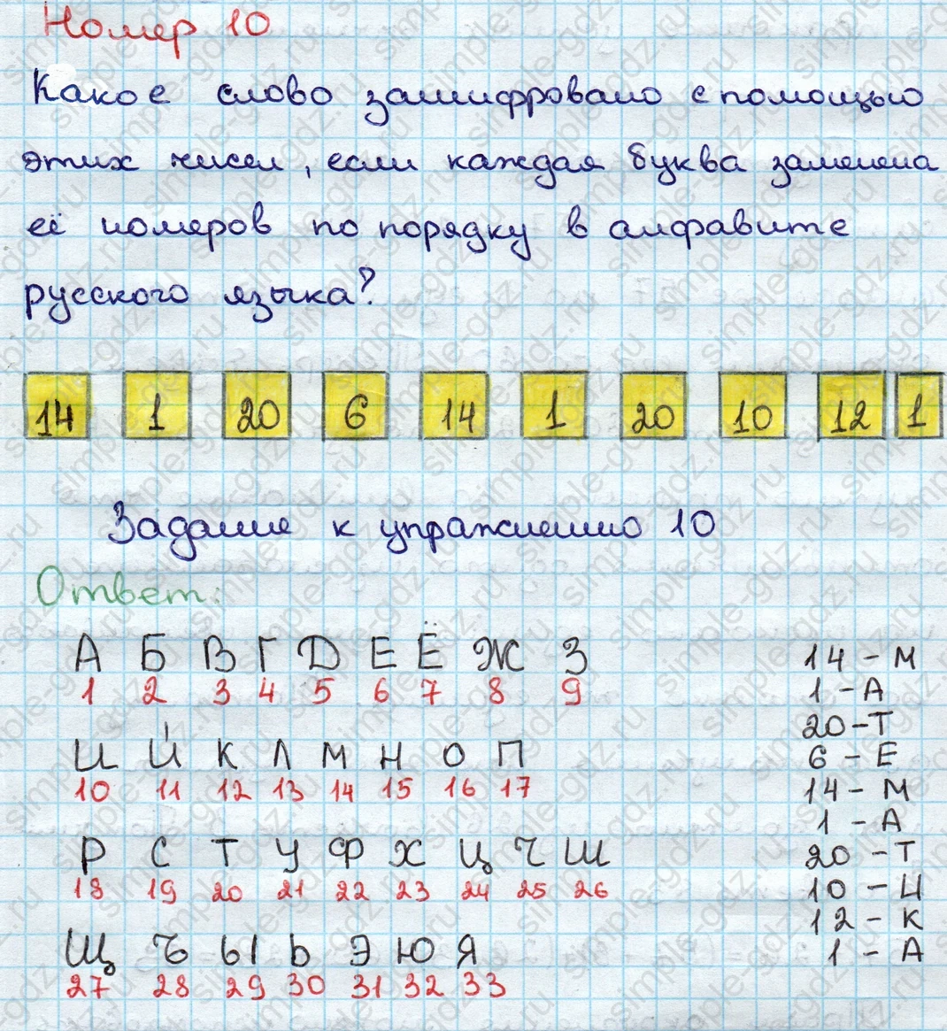 matematika class-3 Математика 3 класс учебник Дорофеев, Миракова часть 1, 2 - 1 Часть страница 54 ответ Номер 10