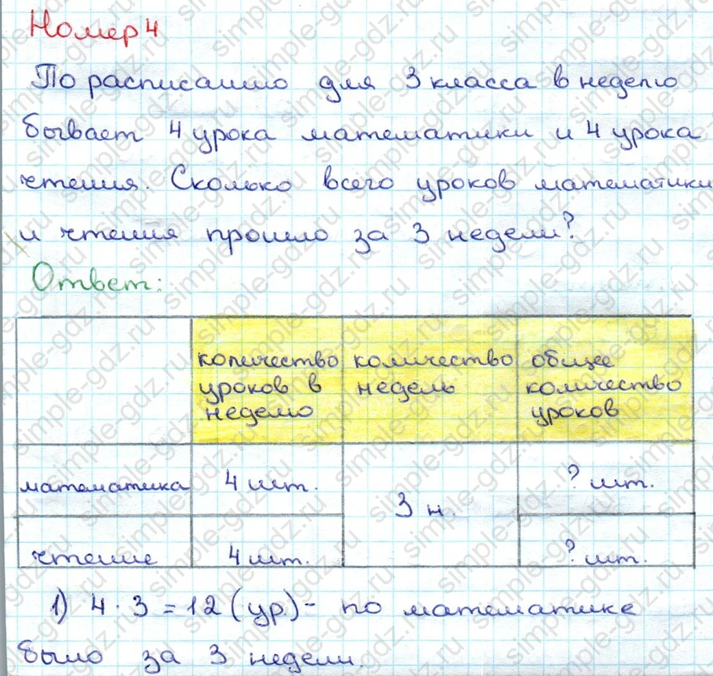 matematika class-3 Математика 3 класс учебник Дорофеев, Миракова часть 1, 2 - 1 Часть страница 84 ответ Номер 4