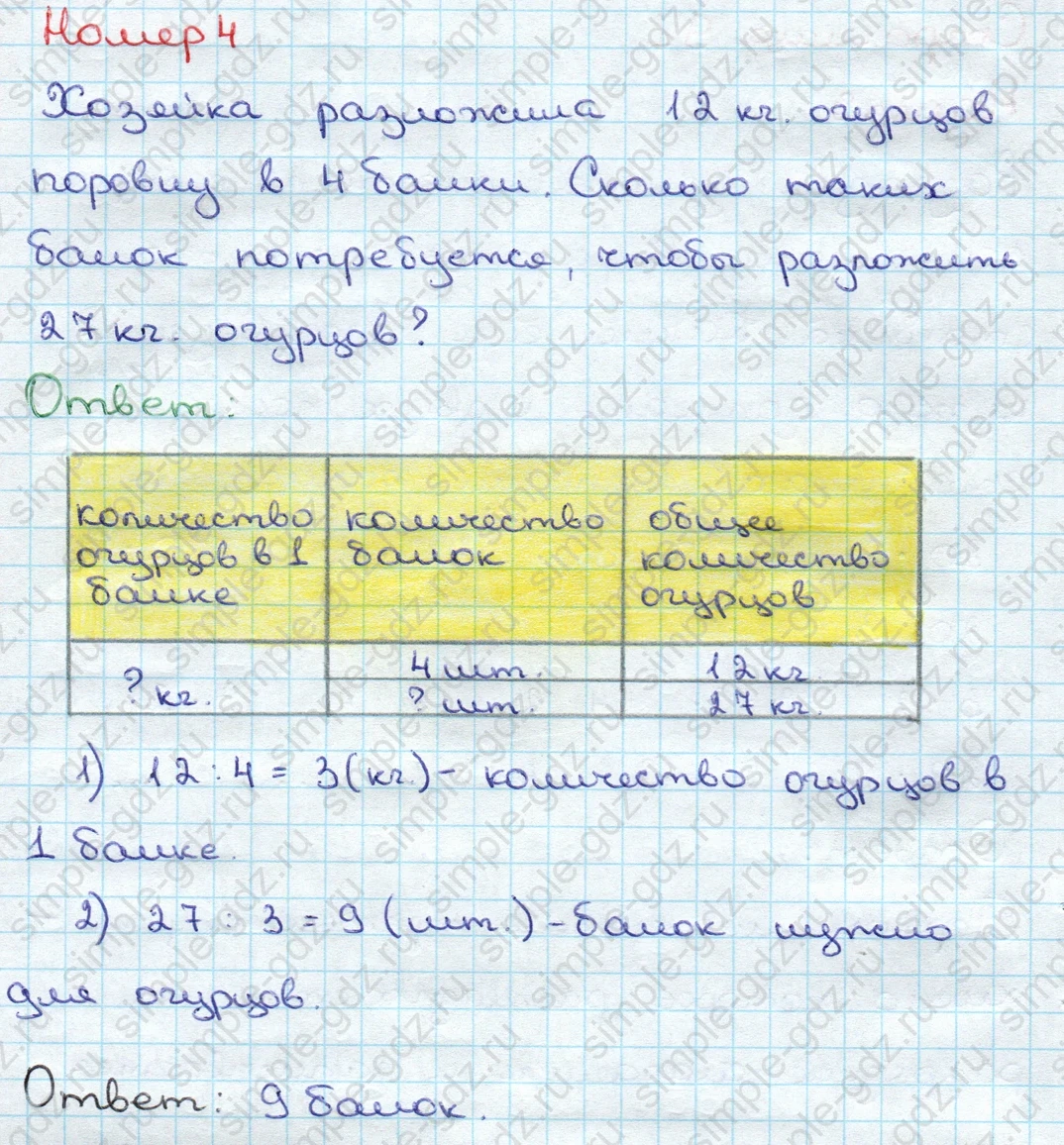 matematika class-3 Математика 3 класс учебник Дорофеев, Миракова часть 1, 2 - 1 Часть страница 91 ответ Номер 4