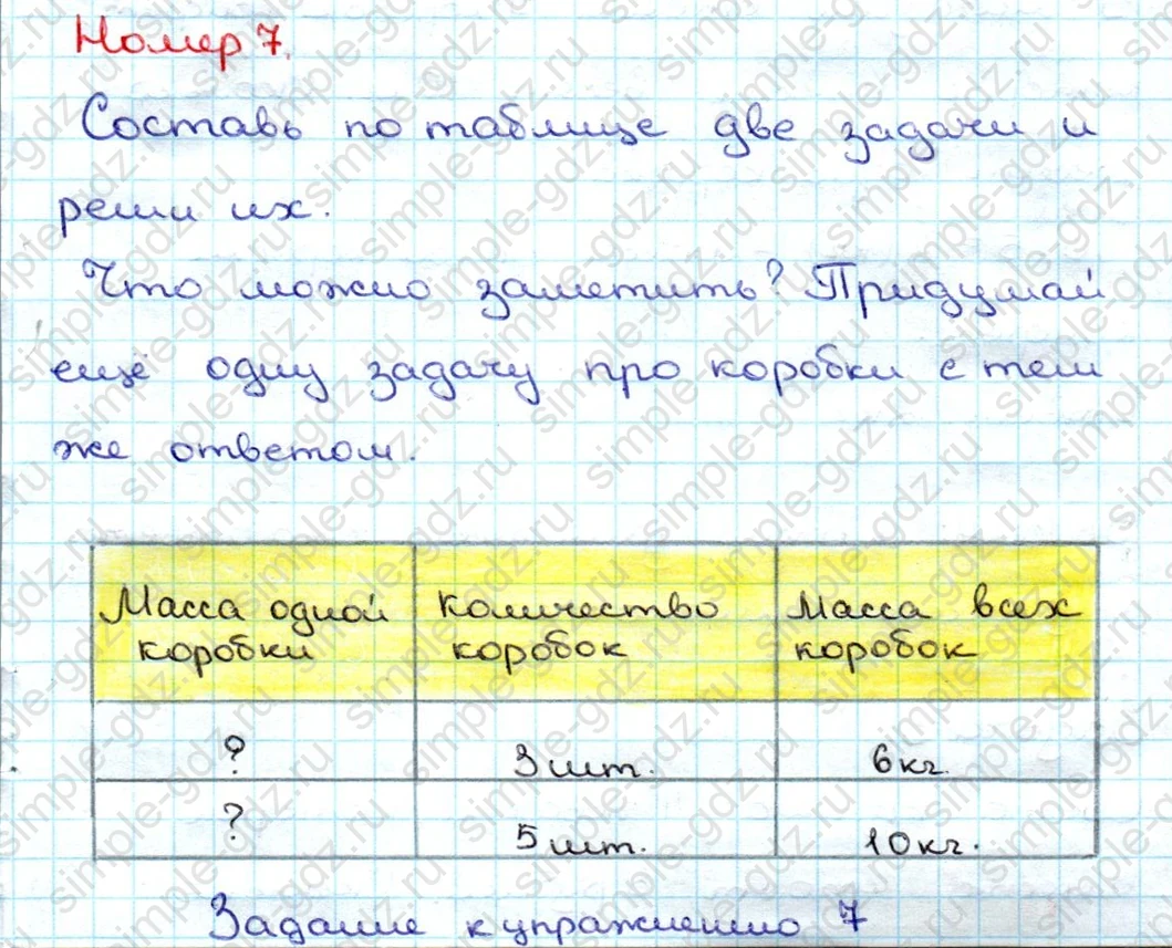 matematika class-3 Математика 3 класс учебник Дорофеев, Миракова часть 1, 2 - 1 Часть страница 93 ответ Номер 7