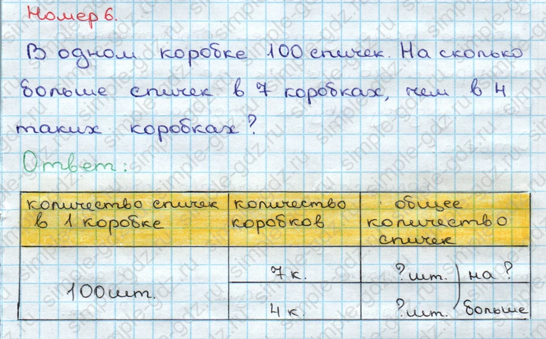 matematika class-3 Математика 3 класс учебник Дорофеев, Миракова часть 1, 2 - 2 Часть страница 101 ответ Номер 6