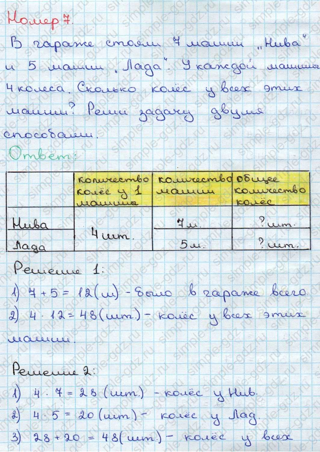 matematika class-3 Математика 3 класс учебник Дорофеев, Миракова часть 1, 2 - 2 Часть страница 24 ответ Номер 7
