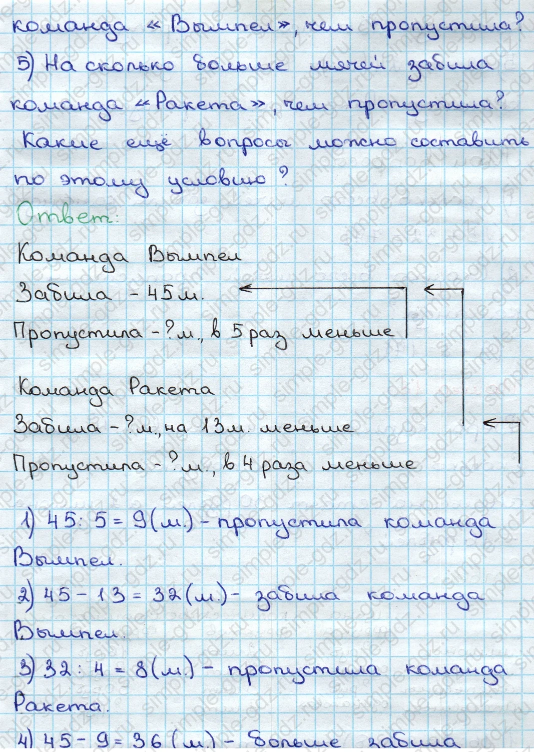 matematika class-3 Математика 3 класс учебник Дорофеев, Миракова часть 1, 2 - 2 Часть страница 43 ответ Номер 15