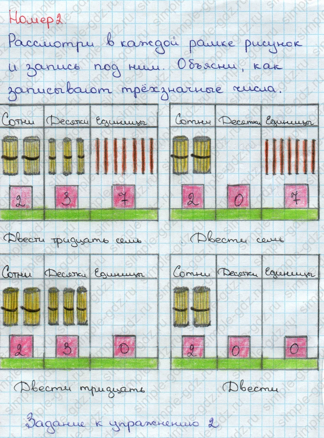 matematika class-3 Математика 3 класс учебник Дорофеев, Миракова часть 1, 2 - 2 Часть страница 51 ответ Номер 2