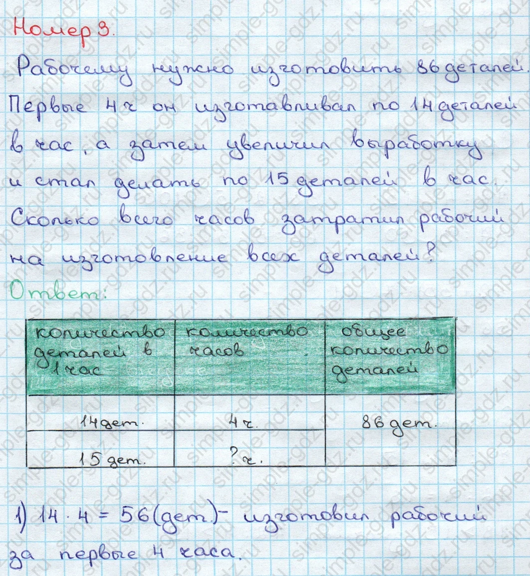 matematika class-3 Математика 3 класс учебник Дорофеев, Миракова часть 1, 2 - 2 Часть страница 92 ответ Номер 3 (на стр. 92/повтор)