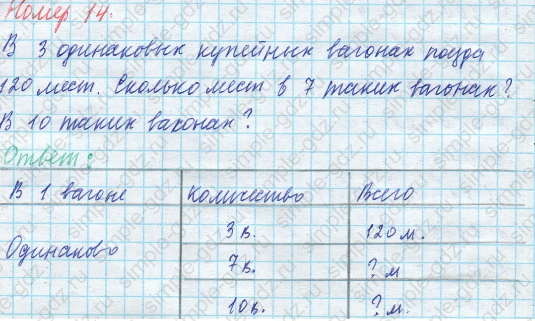 matematika class-4 Математика 4 класс учебник Моро, Бантова 1, 2 часть - 1 Часть страница 6 ответ 14